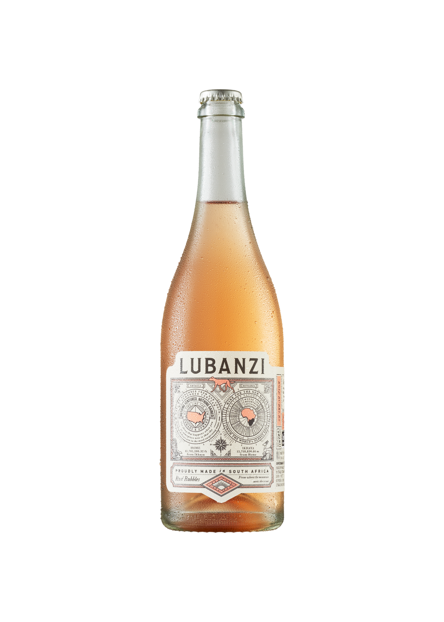 Lubanzi Rosé Bubbles Bottle