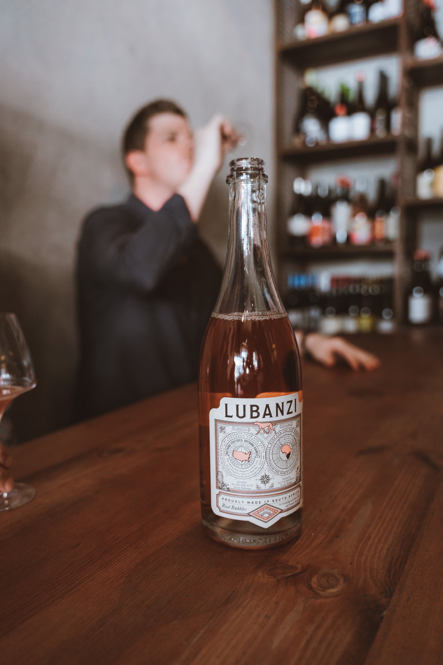 Lubanzi Rosé Bubbles Bottle